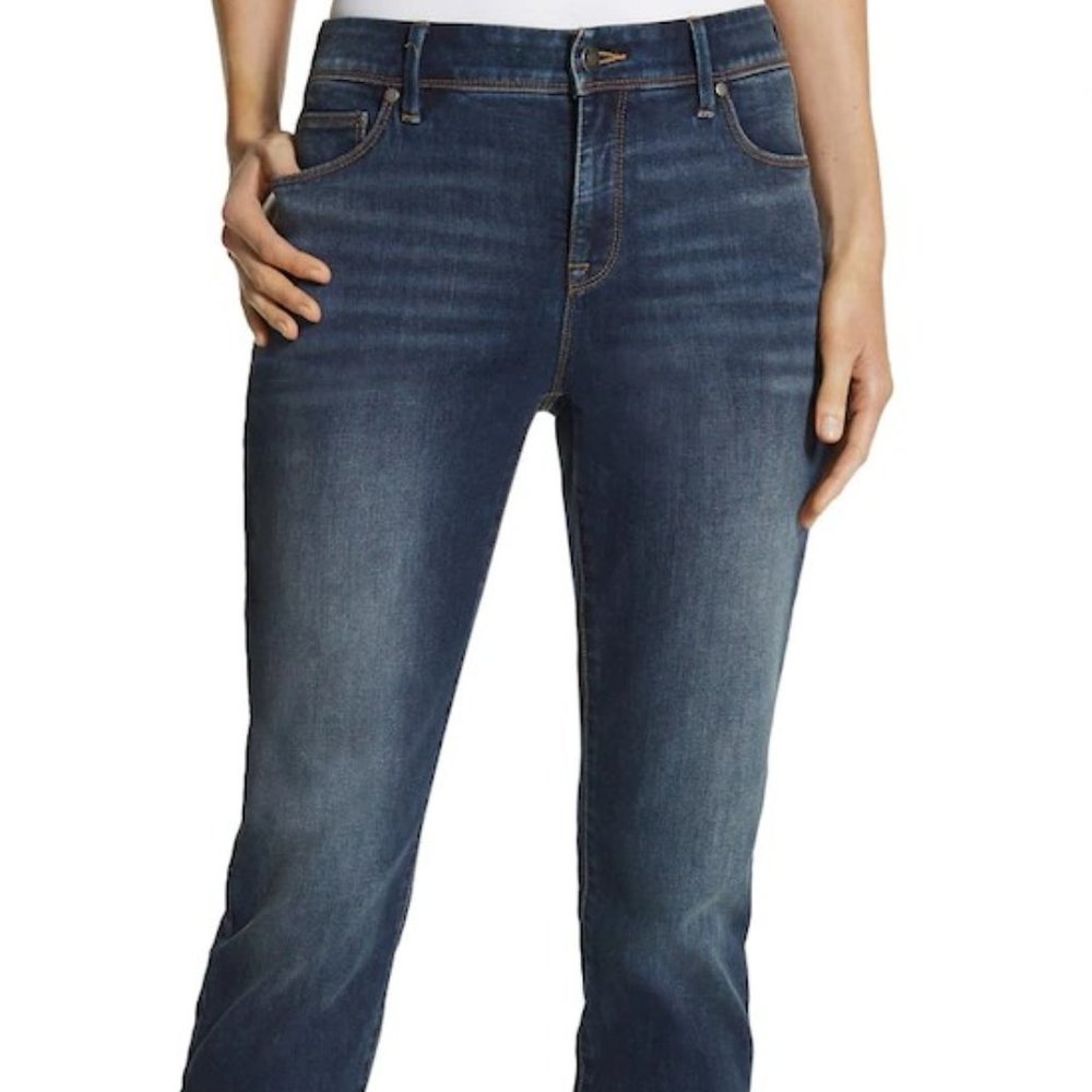 Chicos Great Condition 2.5 Crop So Slimming Deep Cypress Lake Jeans 14 - Picture 5 of 13